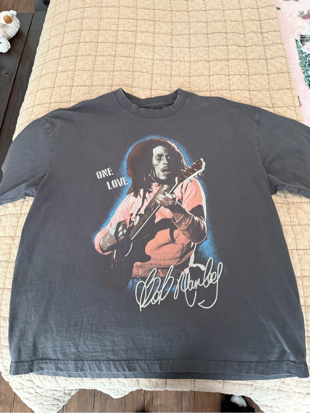 American Eagle Outfitters Black Bob Marley Graphic Tee